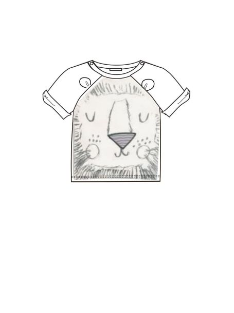 Фото1: Джемпер-футболка с принтом, экрю от Choupette 
