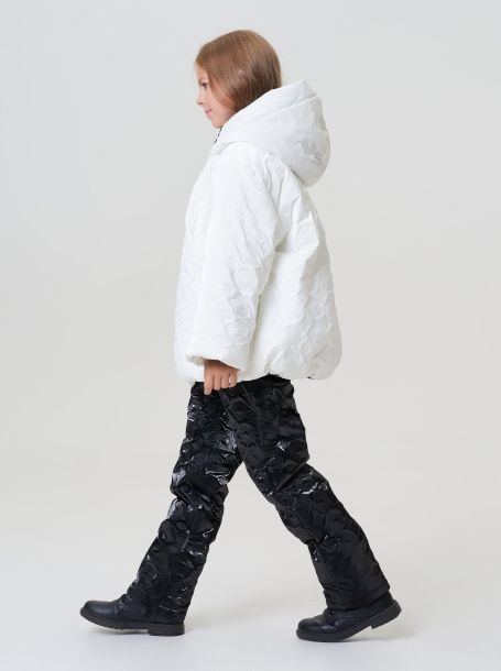 Фото2: картинка 767.20 Куртка утепленная из термостежки, теплый белый Choupette - одевайте детей красиво!