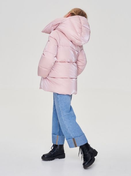 Фото4: картинка 587.1.20 Куртка из синтепух с капюшоном, розовый Choupette - одевайте детей красиво!