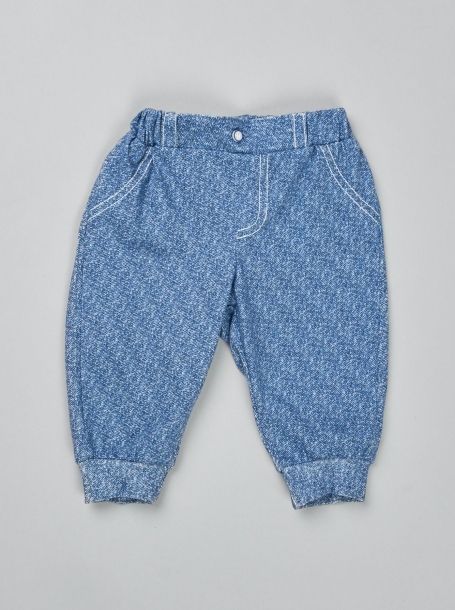 Фото2: Мягкие синие брюки