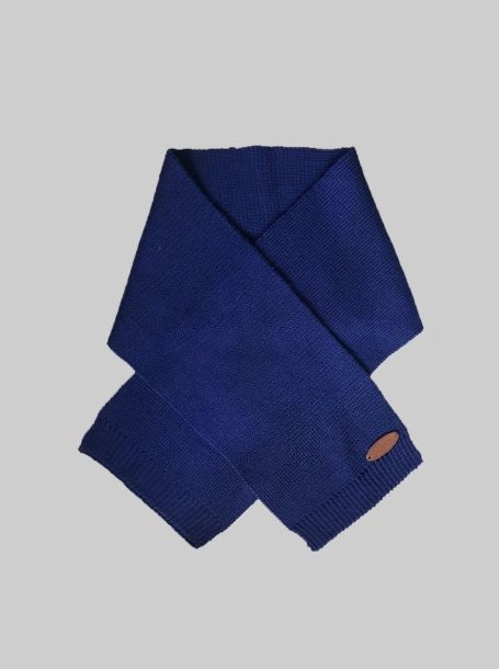 Фото2: Синий теплый шарф для мальчика
