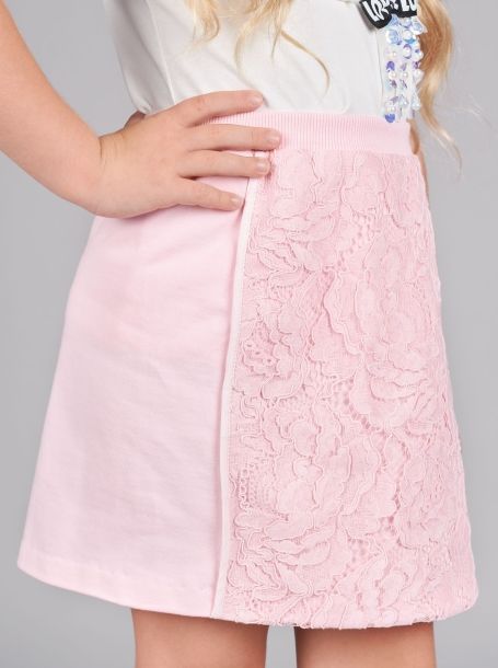 Фото2: Трикотажная розовая юбка