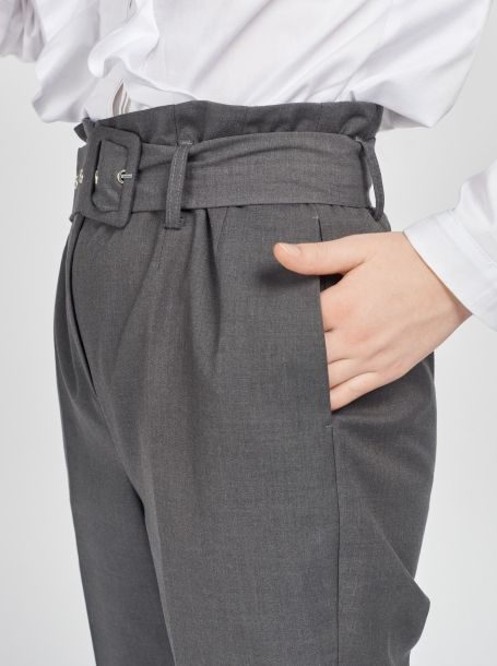 Фото5: Серые школьные брюки для девочки