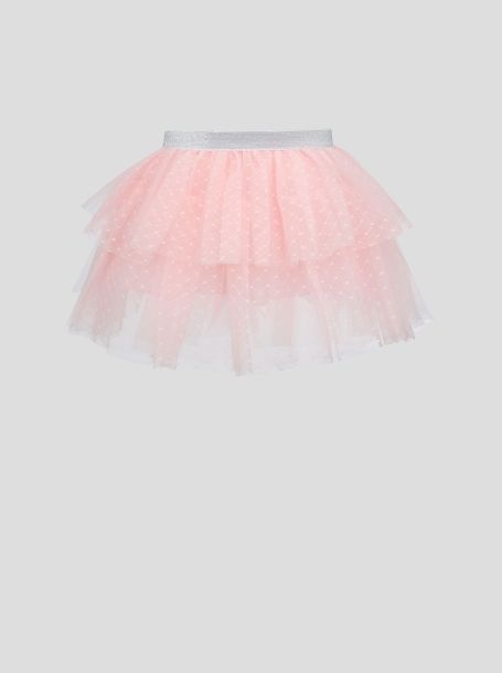 Фото2: Многоярусная розовая юбка
