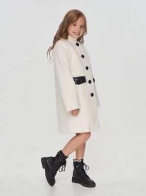 Фото1: Пальто из меха тедди для девочки