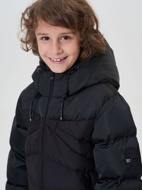 Фото9: картинка 770.20 Пальто пуховое, черный Choupette - одевайте детей красиво!