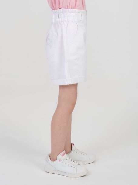 Фото3: Джинсовые белые шорты