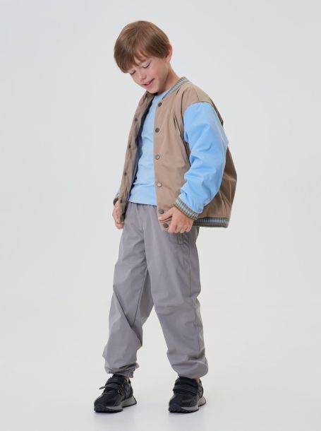 Фото2: картинка 29.117 Куртка утепленная, бежевый с голубым Choupette - одевайте детей красиво!