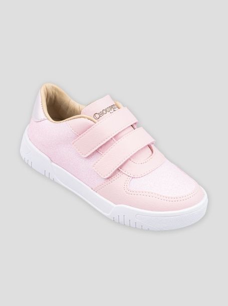 Фото1: Розовые ботинки на липучке для девочки