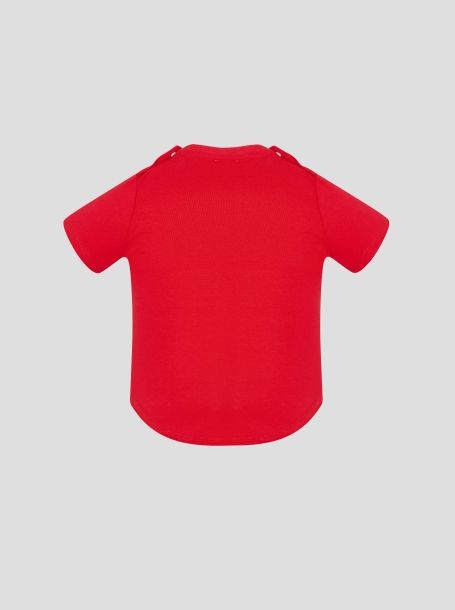 Фото2: Красная футболка с принтом