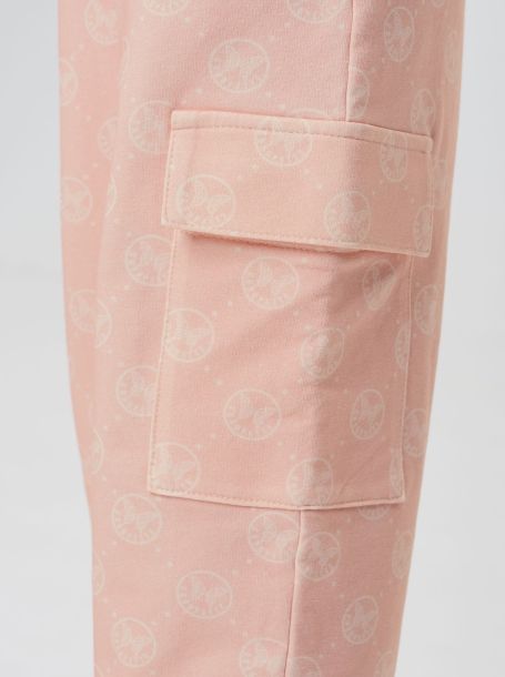 Фото9: картинка 311.70 Костюм из футера (свитшот, брюки), фирменный принт на розовом Choupette - одевайте детей красиво!