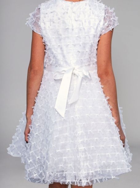 Фото2: Белое коктейльное платье для девочки