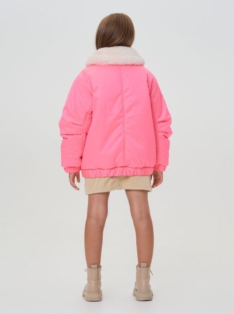 Фото4: картинка 759.20 Куртка из фактурной плащевки, ярко-розовый Choupette - одевайте детей красиво!