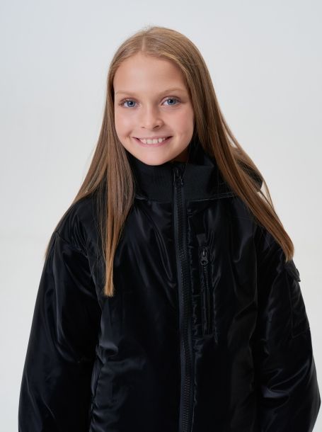 Фото9: картинка 740.20 Куртка (синтепон), принт на черном Choupette - одевайте детей красиво!