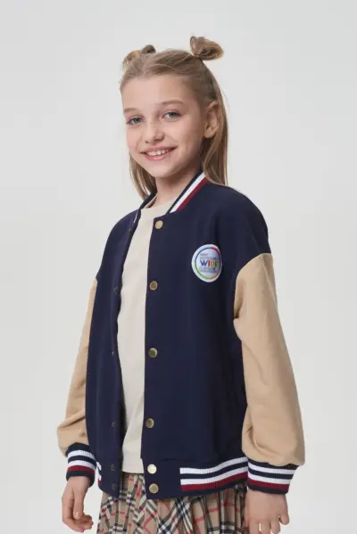 Куртка-бомбер комбинированный