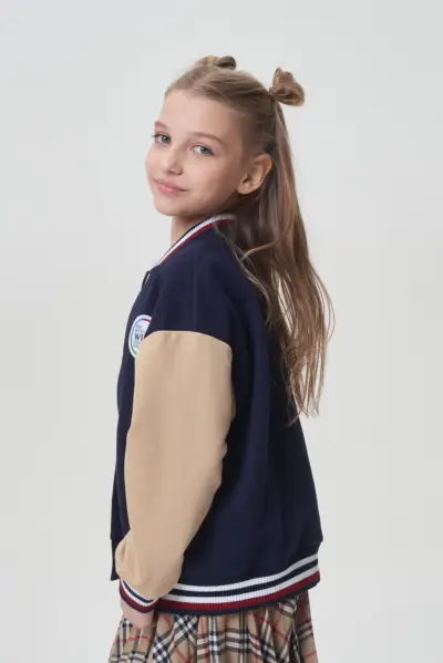 Куртка-бомбер комбинированный — изображение 2