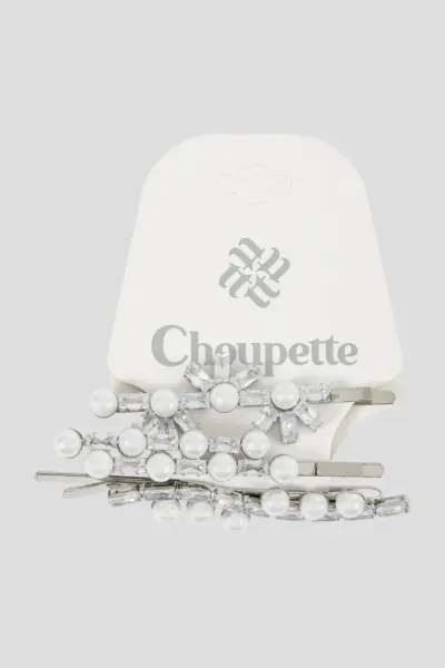 Комплект заколок с жемчужинками и стразами, 3 шт. — изображение 8