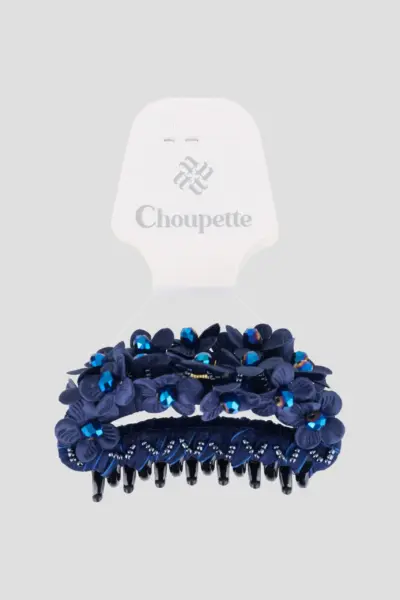 Заколка-краб, цвет синий — изображение 8