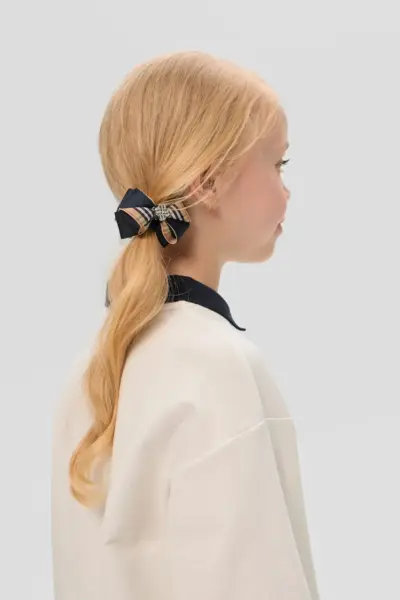 Комплект бантов в клетку на резинке, 2 шт. — изображение 3