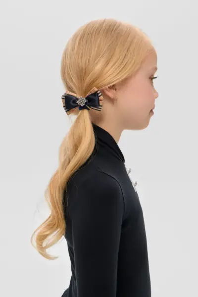 Комплект бантов в полоску на резинке, 2 шт — изображение 3