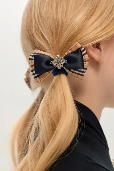 Комплект бантов в полоску на резинке, 2 шт — изображение 4