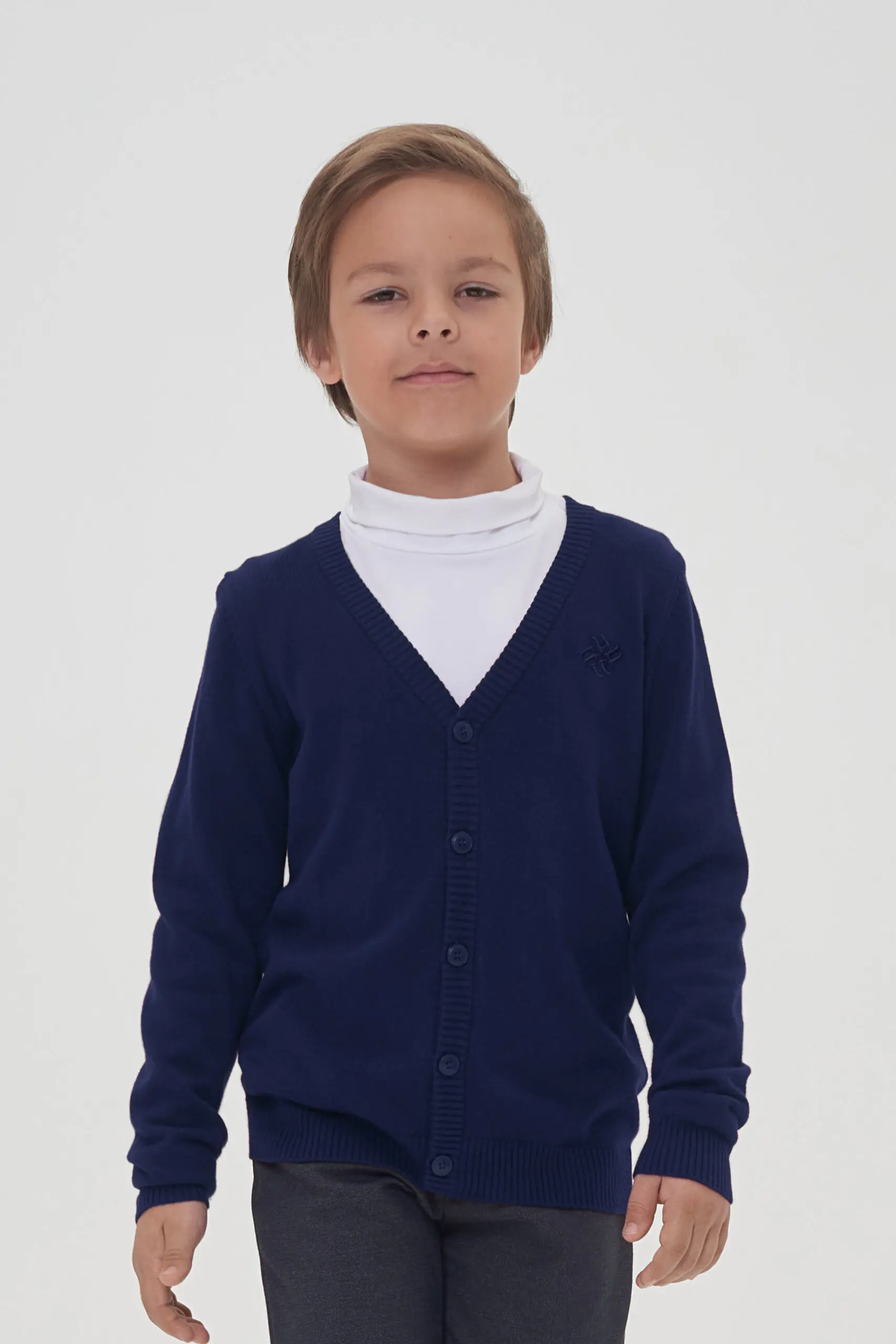 378.31 (1) Кардиган вязаный с клубными пуговицами — изображение 1