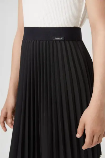 Юбка плиссе, черная — изображение 3