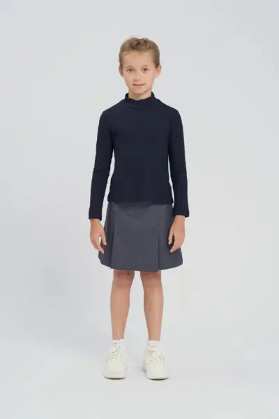 Водолазка из вискозного кашкорсе, синяя — изображение 3