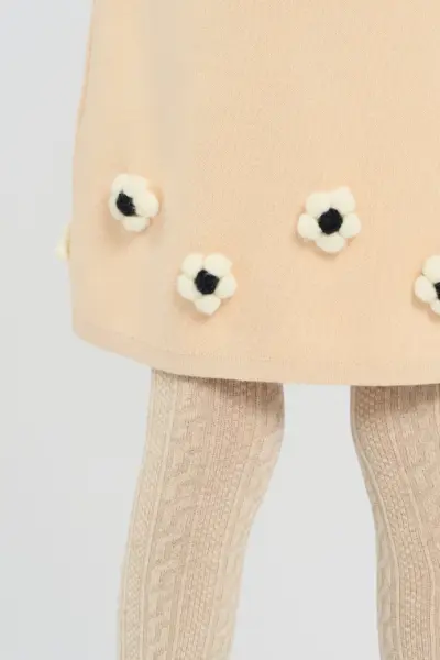 Юбка вязаная с цветочным декором — изображение 5