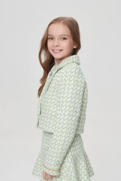 Жакет из твида с золотым люрексом — изображение 4