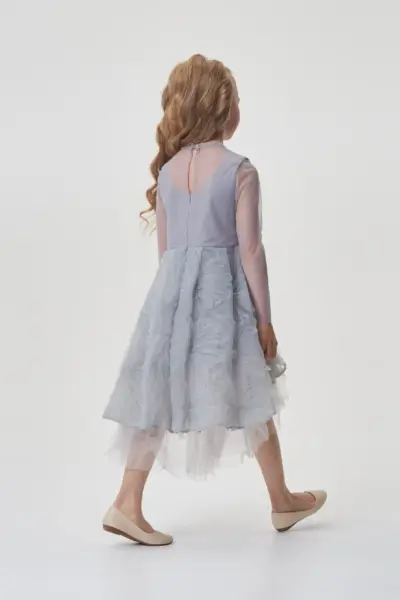 Платье нарядное из фантазийной ткани — изображение 3