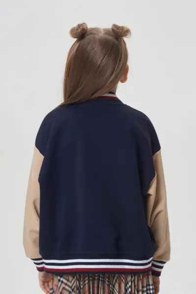 Куртка-бомбер комбинированная — изображение 4