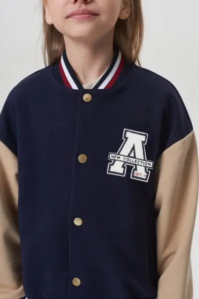 Куртка-бомбер комбинированная — изображение 7