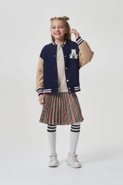 Куртка-бомбер комбинированная — изображение 6