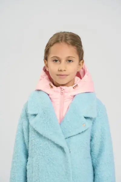 Пальто со съемным капюшоном, на синтепоне — изображение 11