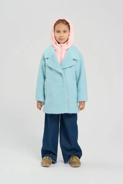 Пальто со съемным капюшоном, на синтепоне — изображение 6