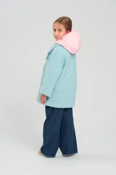 Пальто со съемным капюшоном, на синтепоне — изображение 7