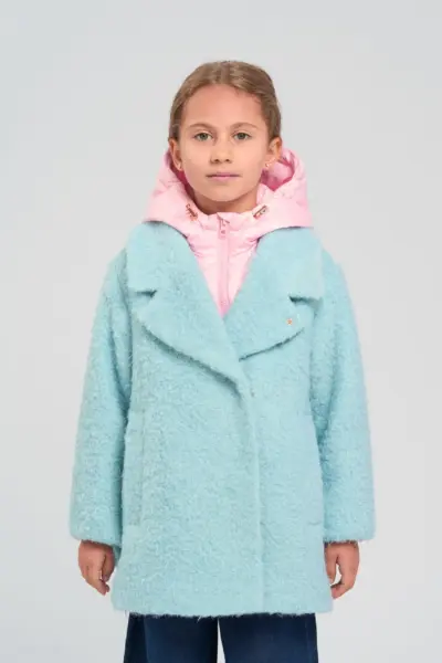 Пальто со съемным капюшоном, на синтепоне — изображение 13