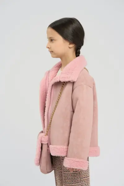 Куртка под дубленку, с сумочкой — изображение 7