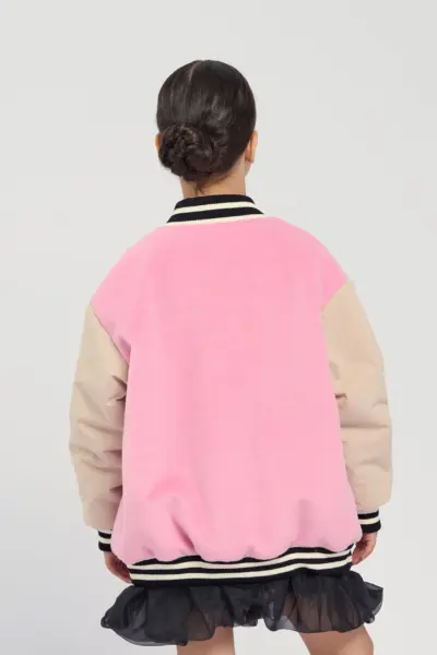 Куртка-бомбер оверсайз из пальтовой ткани — изображение 5