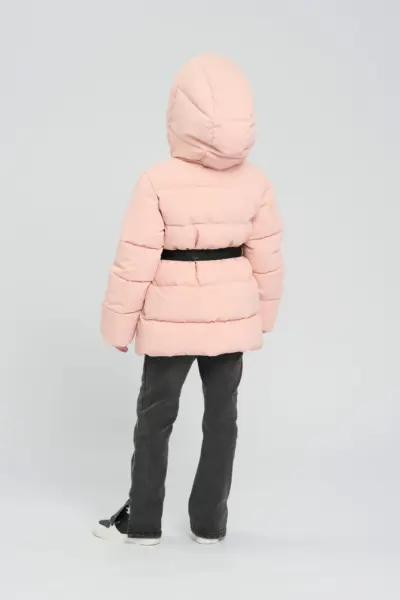 Куртка на синтепухе удлиненная с сумочкой — изображение 6