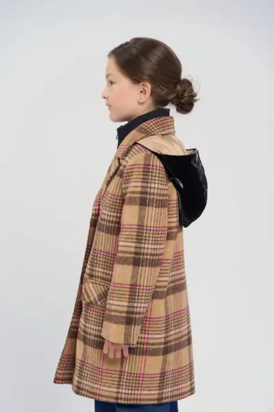 Пальто с капюшоном, на синтепоне — изображение 12