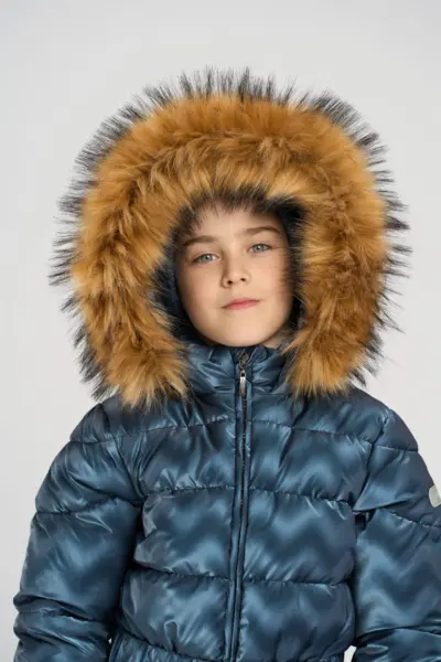 Комбинезон утепленный на синтепухе с меховой опушкой — изображение 5