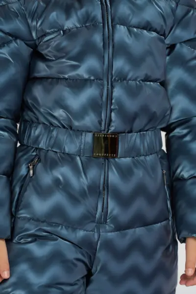 Комбинезон утепленный на синтепухе с меховой опушкой — изображение 9