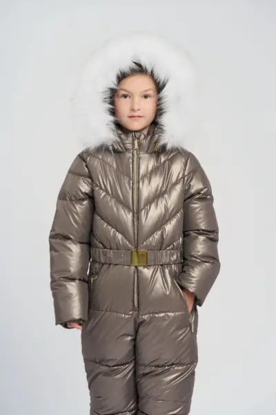 Комбинезон на синтепухе с меховой опушкой — изображение 6