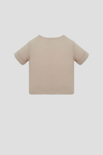 Комплект (футболка, брюки) из муслина для мальчика — изображение 3