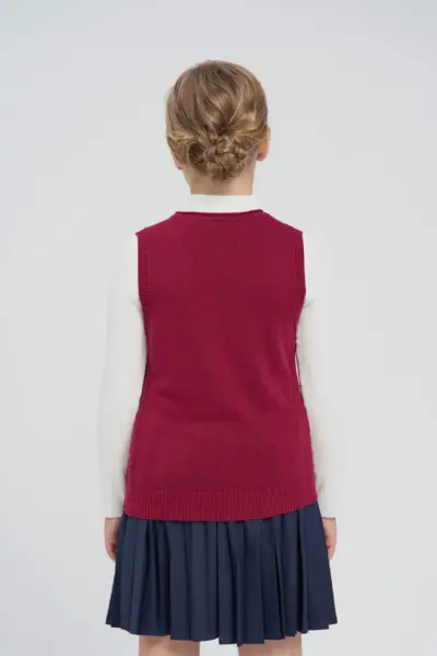 Жилет вязаный на пуговицах — изображение 3