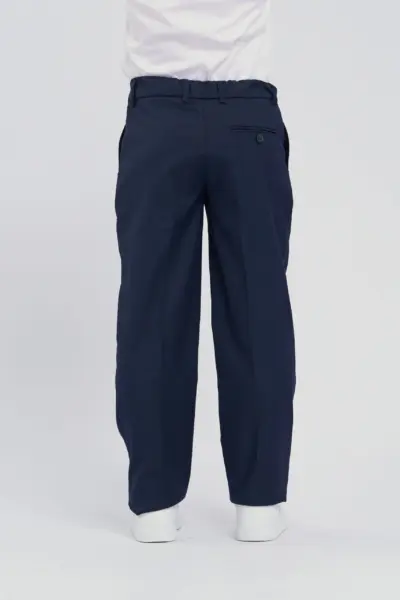 Брюки с низкой посадкой, синие — изображение 4