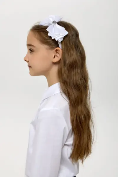 Ободок с бантом и стразами — изображение 6