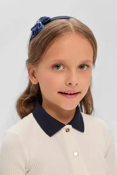 Ободок с бантами и стразами — изображение 5